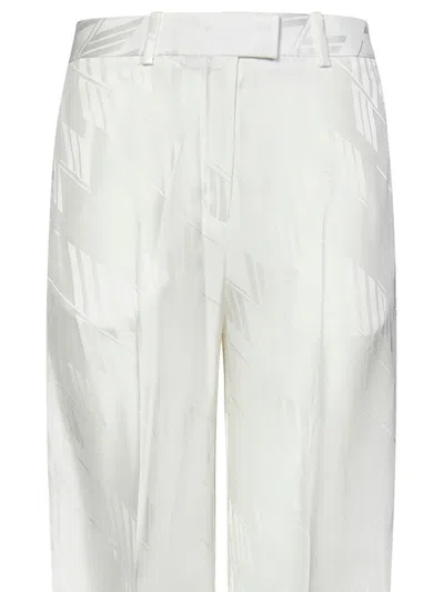 Attico Milk-colored ''jagger'' Trousers In White