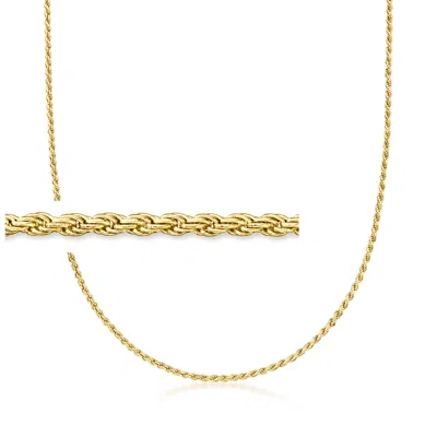 Rs Pure By Ross-simons Italian 2mm 18kt Gold Vermeil Rope-chain Necklace In Gold