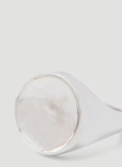 Bottega Veneta Sterling Silver Ring In Silver