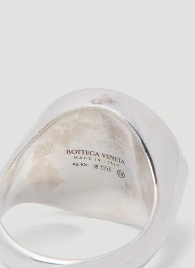 Bottega Veneta Sterling Silver Ring In Silver
