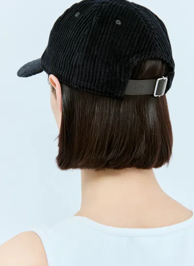 Bottega Veneta Women Corduroy Baseball Cap In Black
