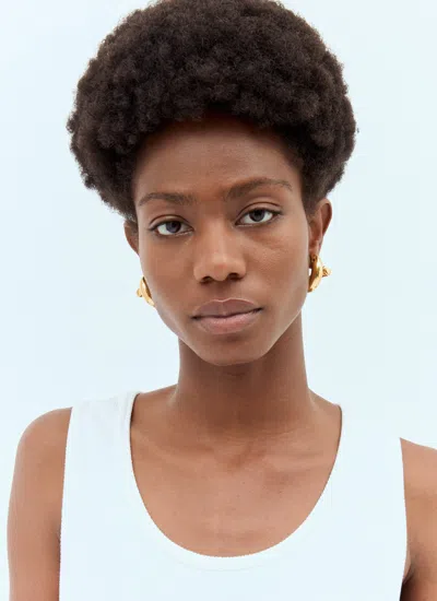 Bottega Veneta Women Sardine Earrings In Gold
