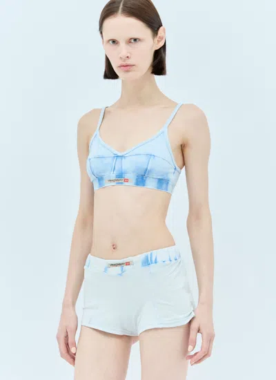 Diesel Women Ufsp-gricha Shorts In Blue