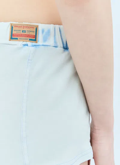 Diesel Women Ufsp-gricha Shorts In Blue