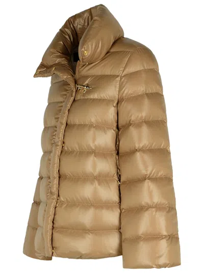 Fay Feather Cape With Hook In Cream