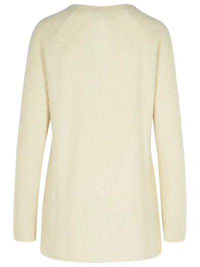 Fay Cream Wool Blend Cardigan In Cream