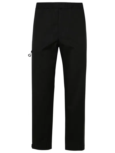 Moncler Gabardine Trousers Featuring Elastic Waistband In Black