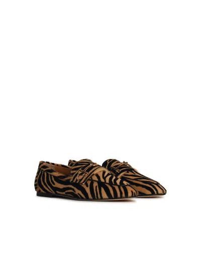 Tod's Multicolor Leather Loafers Women In Multicolor