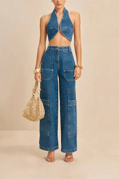 Cult Gaia Wynn High-rise Wide-leg Jeans