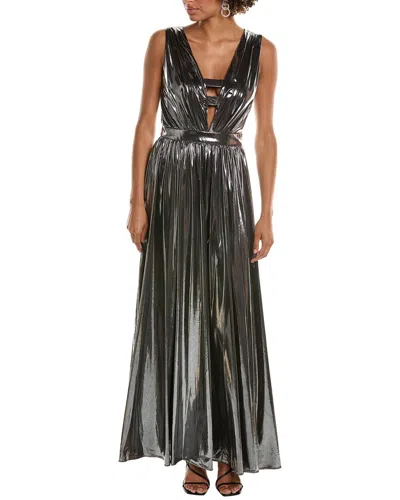 Halston Cassandra Gown In Silver