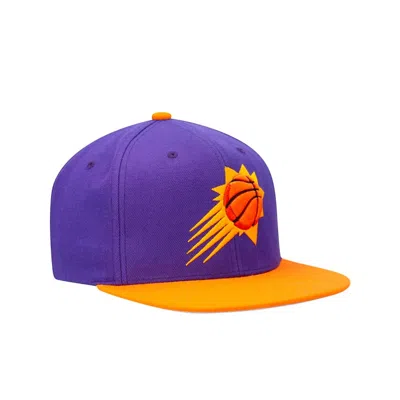 Mitchell & Ness Men's Nba Pheonix Suns Core Basic Snapback Hat In Purple/orange In Multi