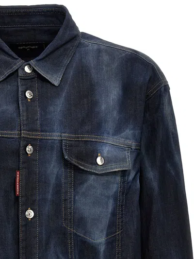 Dsquared2 Cotton Shirt In Blue