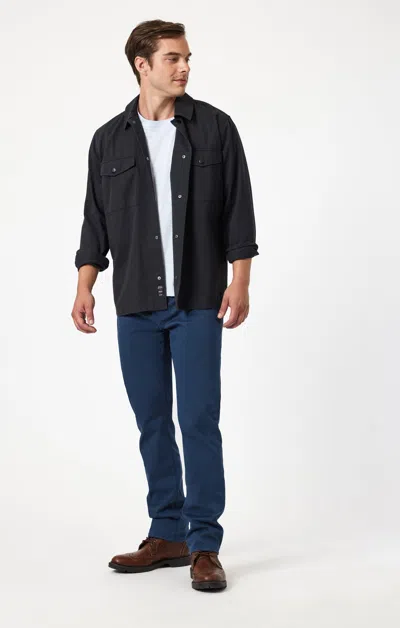 Mavi Matt Relaxed Straight Leg In Sky Casual Twill In Light Blue