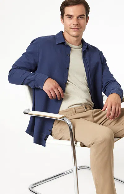 Mavi Matt Relaxed Straight Leg In Khaki Casual Twill In Tan
