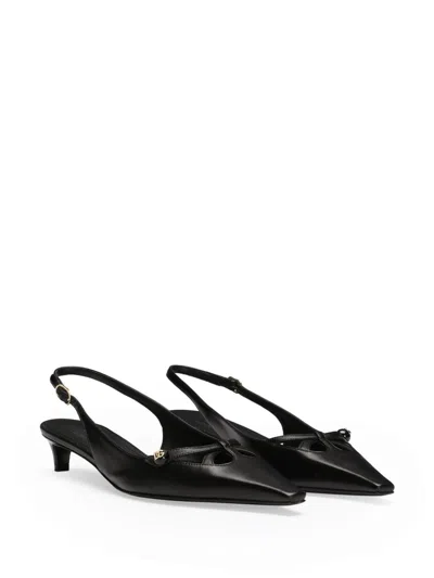 Shop Dolce & Gabbana Leather Slingback Pumps