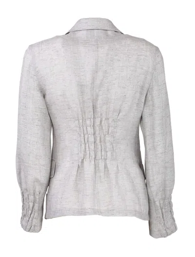Emporio Armani Shirred-panel Single-breasted Blazer