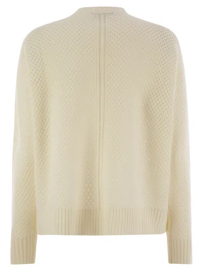 Fabiana Filippi Women's Open-knit Sweater With Bead Detailing In Neutral