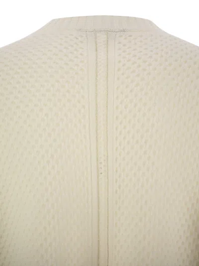 Fabiana Filippi Women's Open-knit Sweater With Bead Detailing In Neutral