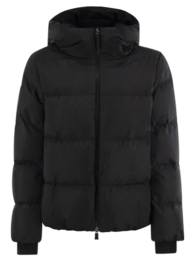 Herno Hooded Quilted Jacket Side Pockets