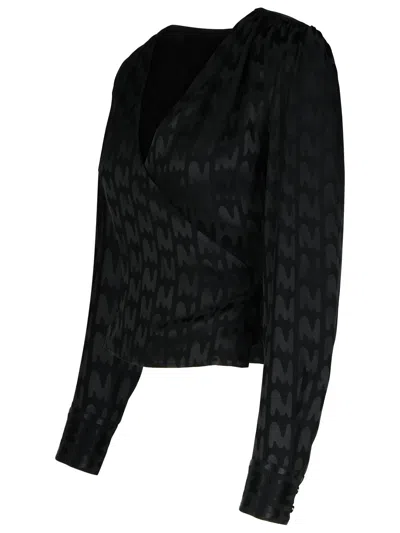 Msgm Patterned Viscose Blend Blouse