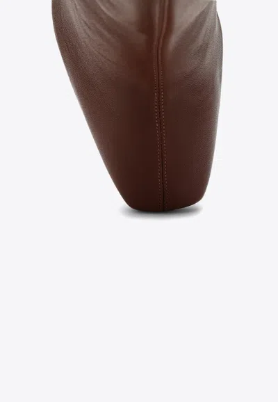 Chloé 95mm Ambre Boots In Brown