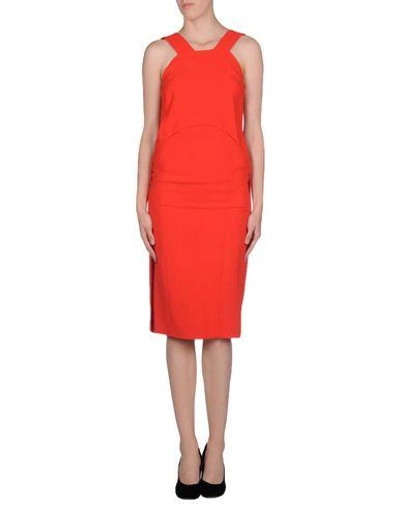 Shop Antonio Berardi Knee-length Dress In Orange