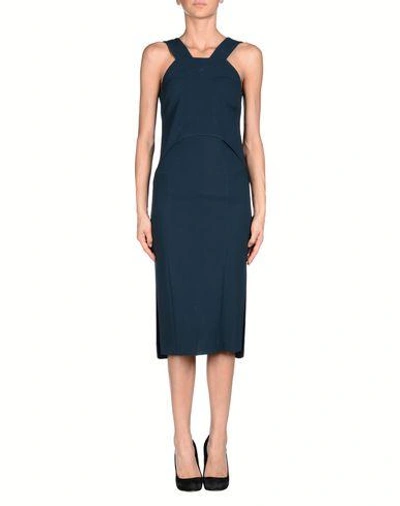 Shop Antonio Berardi Knee-length Dress In Slate Blue