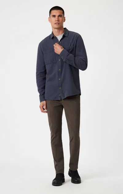 Mavi Milton Slim Straight Leg In Oak Luxe Twill In Brown