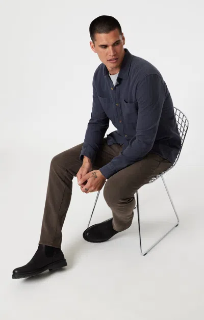 Mavi Milton Slim Straight Leg In Oak Luxe Twill In Brown