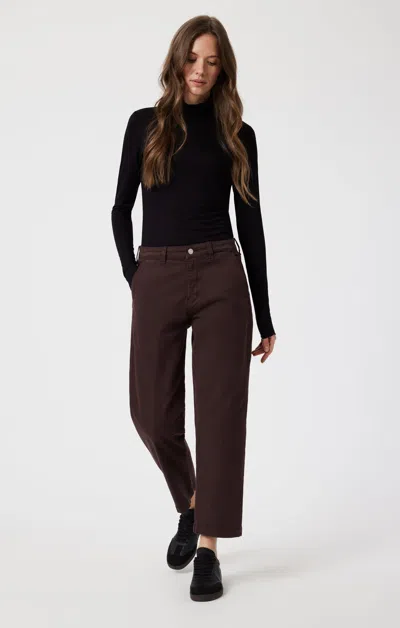 Mavi Lauren Straight Chino In Currant Casual Twill In Purple