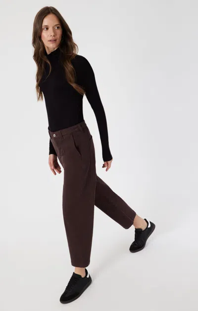 Mavi Lauren Straight Chino In Currant Casual Twill In Purple