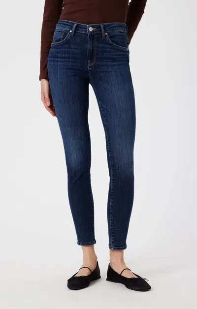 Mavi Tess Skinny In Dark Brushed Flex Blue In Dark Blue