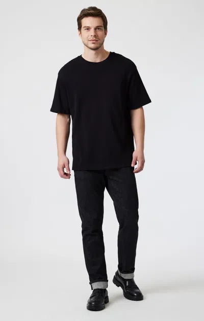 Mavi Drop Shoulder T-shirt In Black In Black