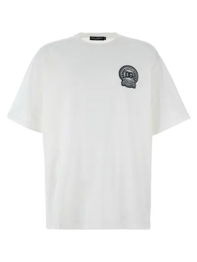 Shop Dolce & Gabbana Logo Patch T-shirt In White