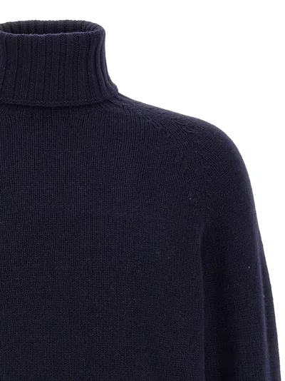 Ma'ry'ya High Neck Sweater In Blue