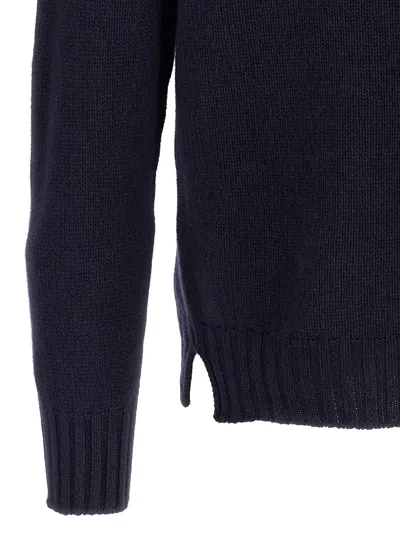 Ma'ry'ya High Neck Sweater In Blue