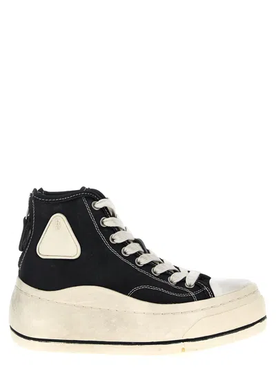 R13 Kurt Glittered Platform Sneakers