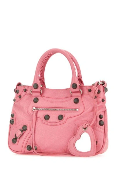 Balenciaga Nappa Leather Neo Cagole S Bag In Pink