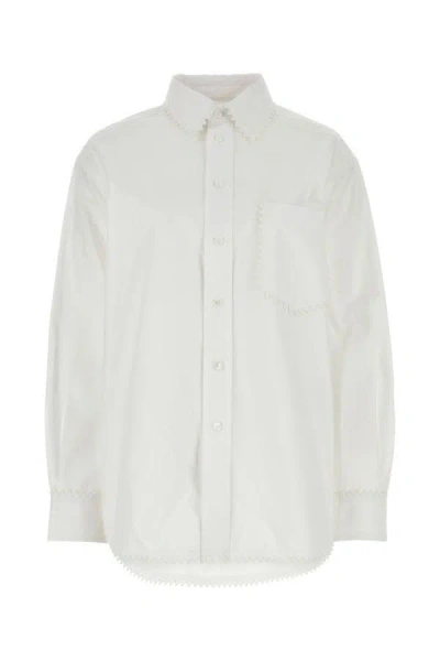 Bottega Veneta Classic Women's Oxford Shirt In White