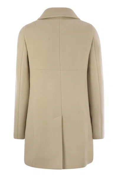 Fay Wool And Cashmere Coat In Beige