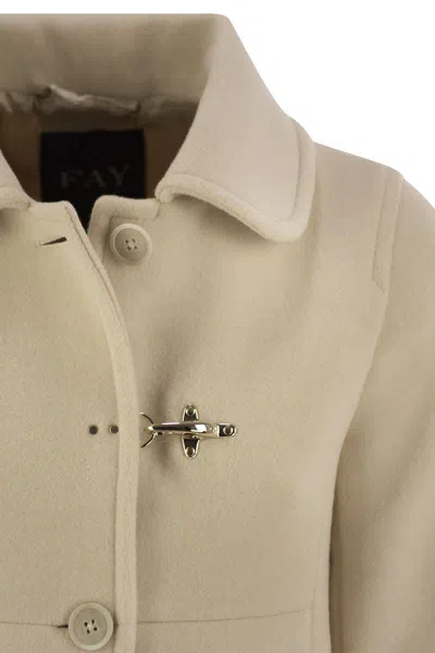 Fay Wool And Cashmere Coat In Beige