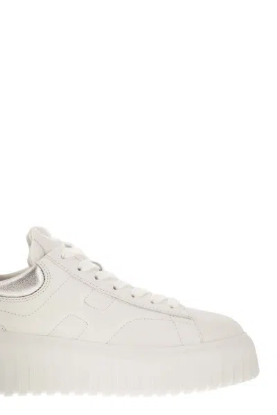 Hogan H-stripes Leather Trainers In Multicolor