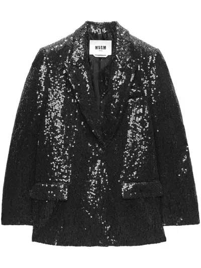 Shop Msgm Jacket Clothing In Black