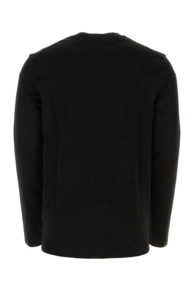 Jil Sander Cotton Crew Neck T-shirt With Long Sleeves In Black
