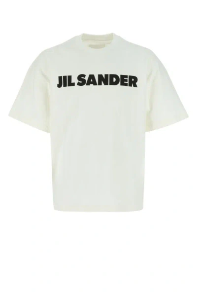 Shop Jil Sander Man T-shirt In White