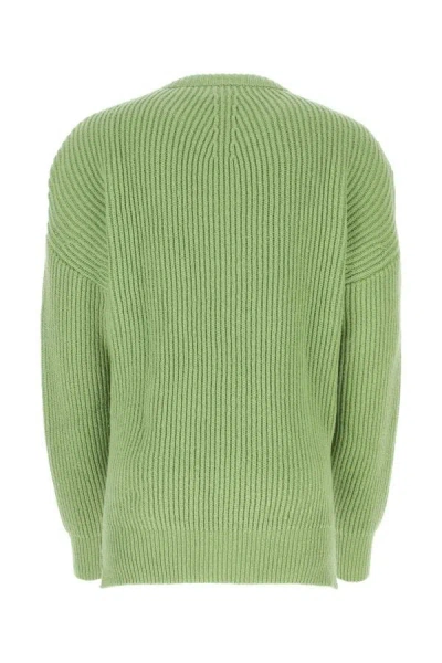 Jil Sander Green Sweater In Green