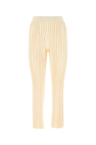 Jil Sander High Waist Pleated Straight Leg Trousers In Pink