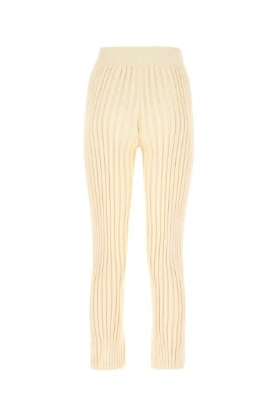 Jil Sander High Waist Pleated Straight Leg Trousers In Pink