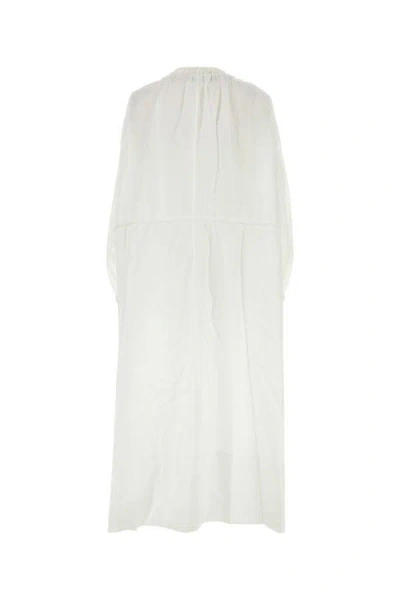 Jil Sander Woman Maxi Dress White Size 4 Cotton In White