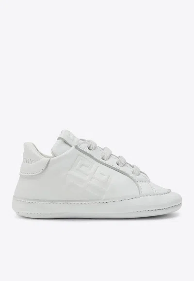 Shop Givenchy Babies 4g Monogram Low-top Sneakers In White